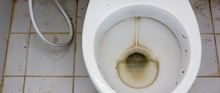 dirty toilet